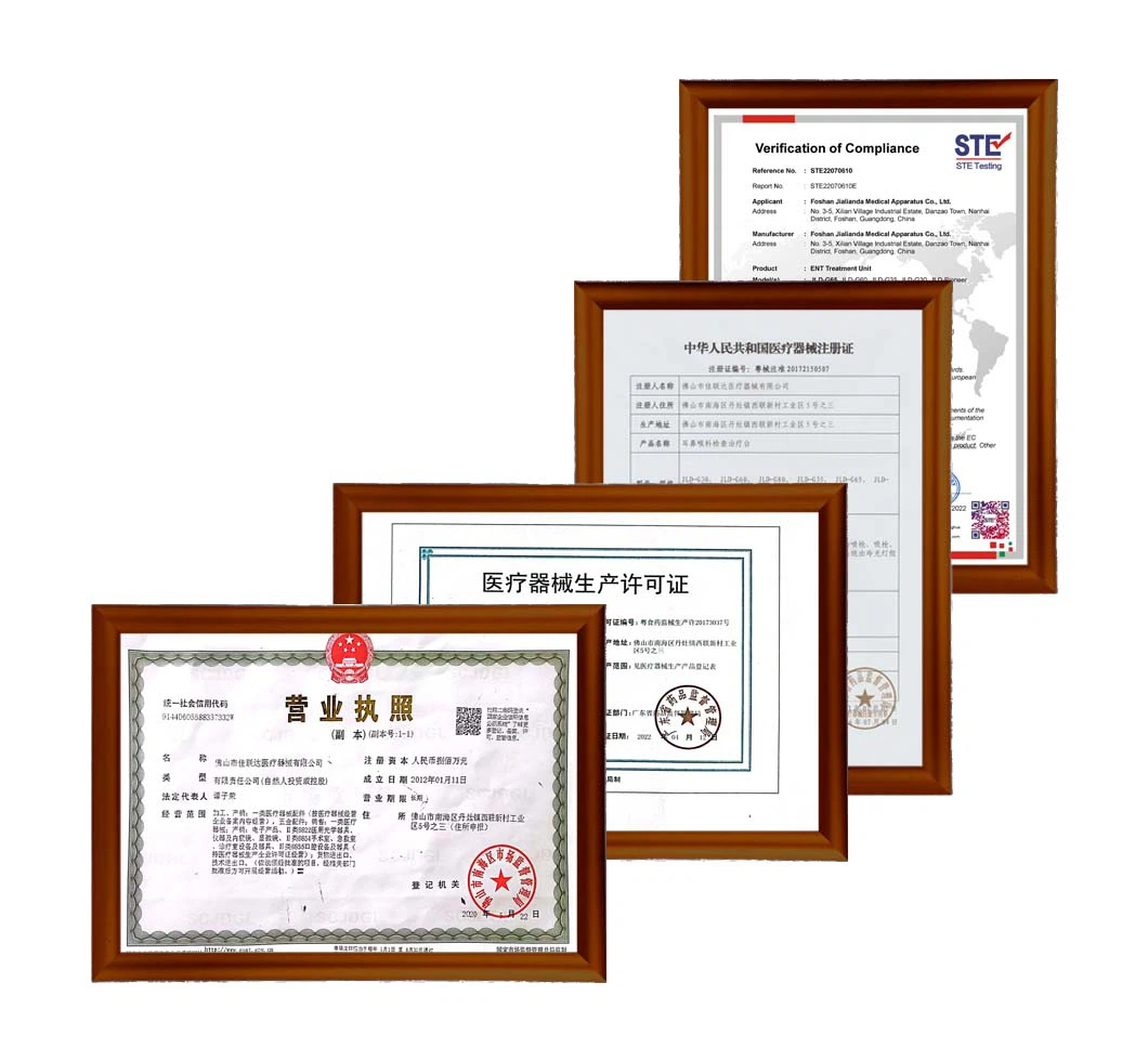Jialianda Certificate Jialianda Certificate